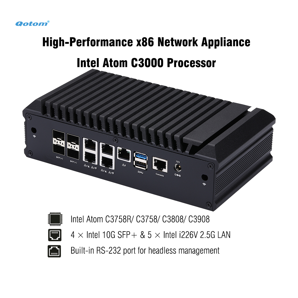 Thin Client Mini Pc - Мини-ПК Q20300G9, процессор Atom C3000, 4x
