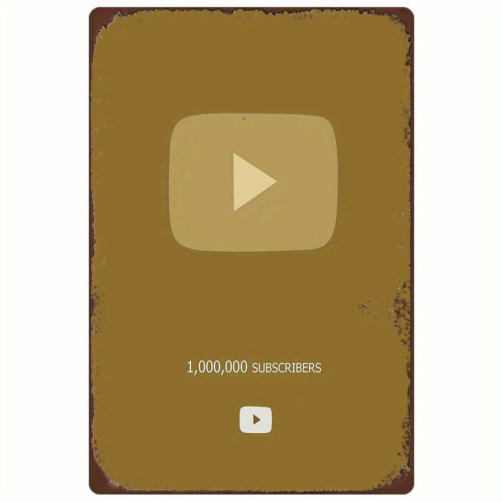Ретро металлический знак 2D пл – обзор и цена Office Youtuber