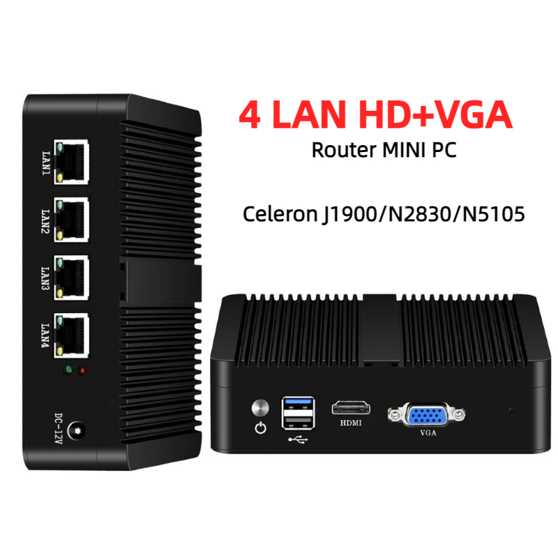 Безвентиляторный мини-ПК с 4 п – обзор и цена Thin Client Mini Pc